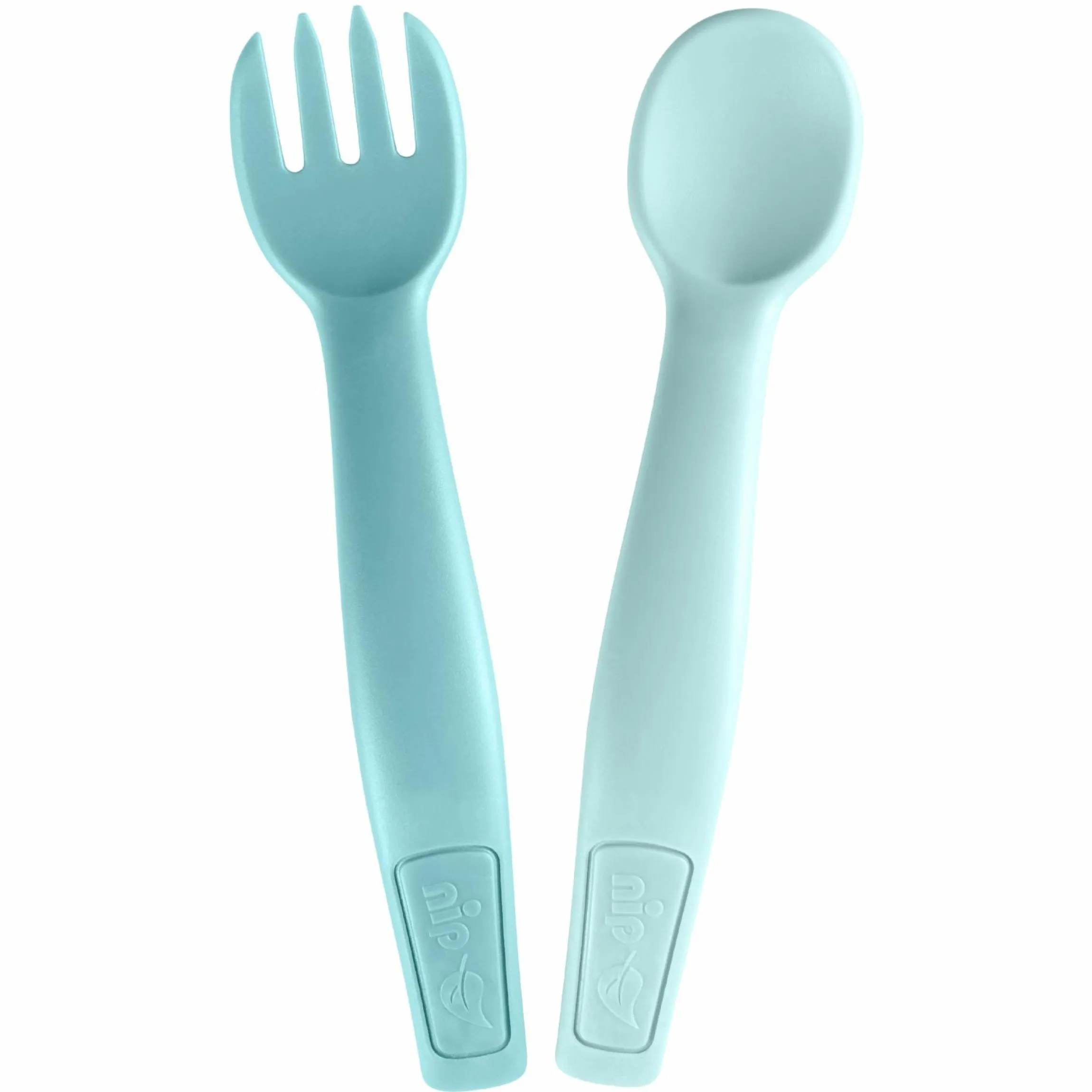 2-tlg. Esslernbesteck eat green - Blau