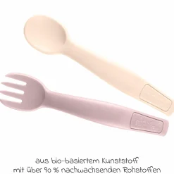 2-tlg. Esslernbesteck eat green - Lila