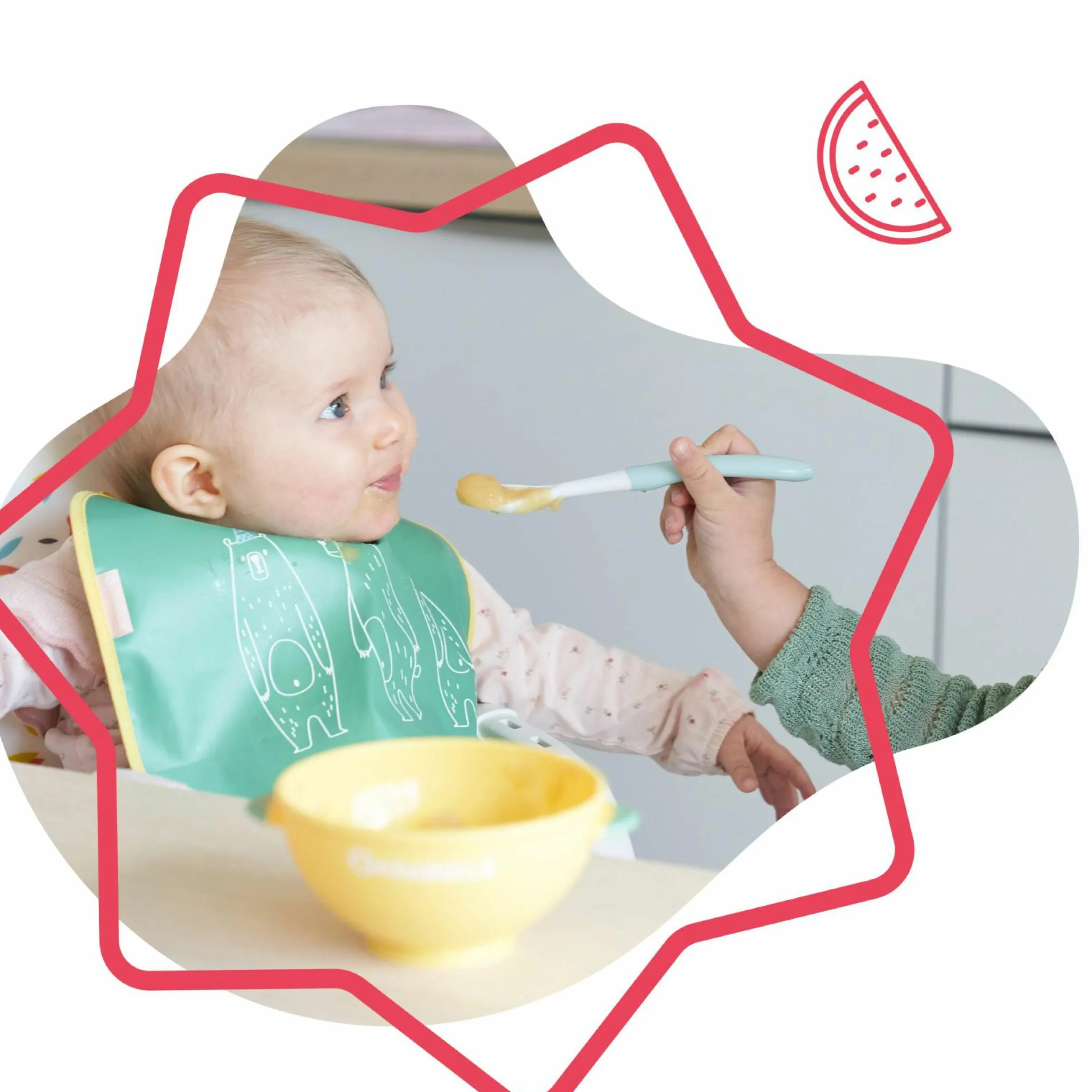 13-tlg. Esslern-Set 5 rutschfeste Schalen mit Deckel + 3 Löffel