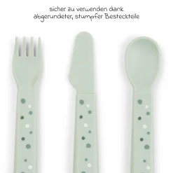6-tlg. Esslern-Set Foodie - Croco - Grün