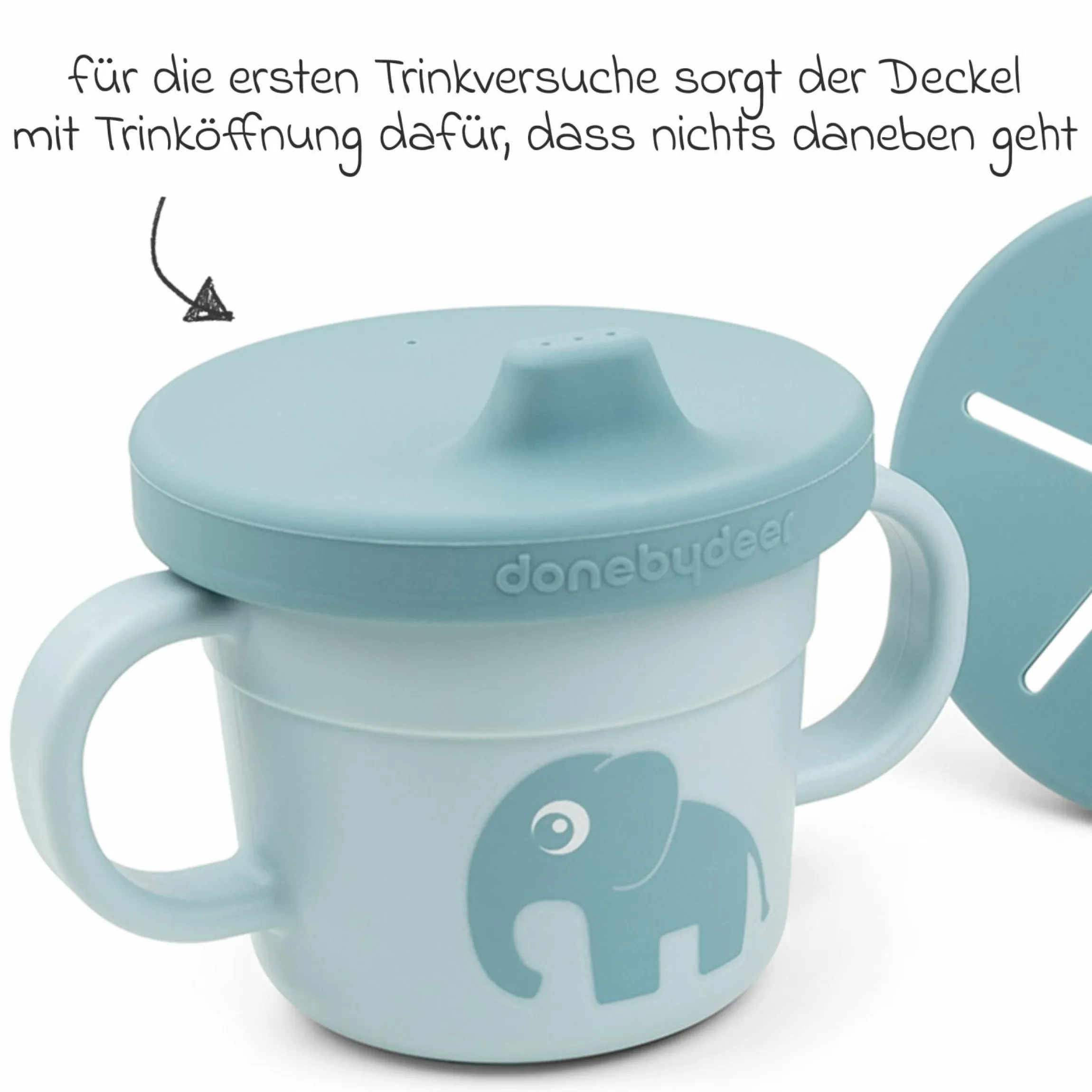 6-tlg. Esslern-Set Foodie - Elphee - Blau