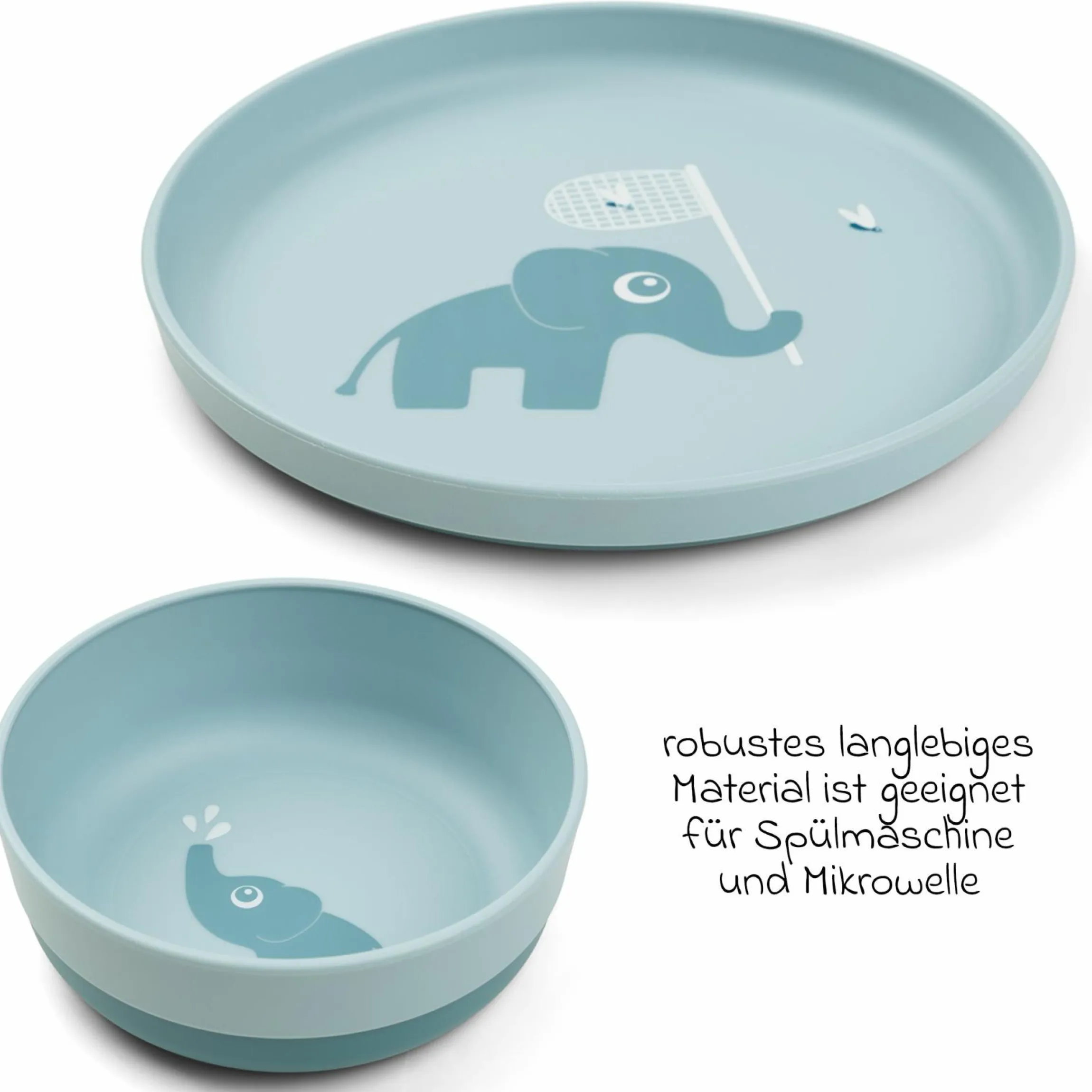 6-tlg. Esslern-Set Foodie - Elphee - Blau