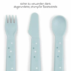 6-tlg. Esslern-Set Foodie - Elphee - Blau