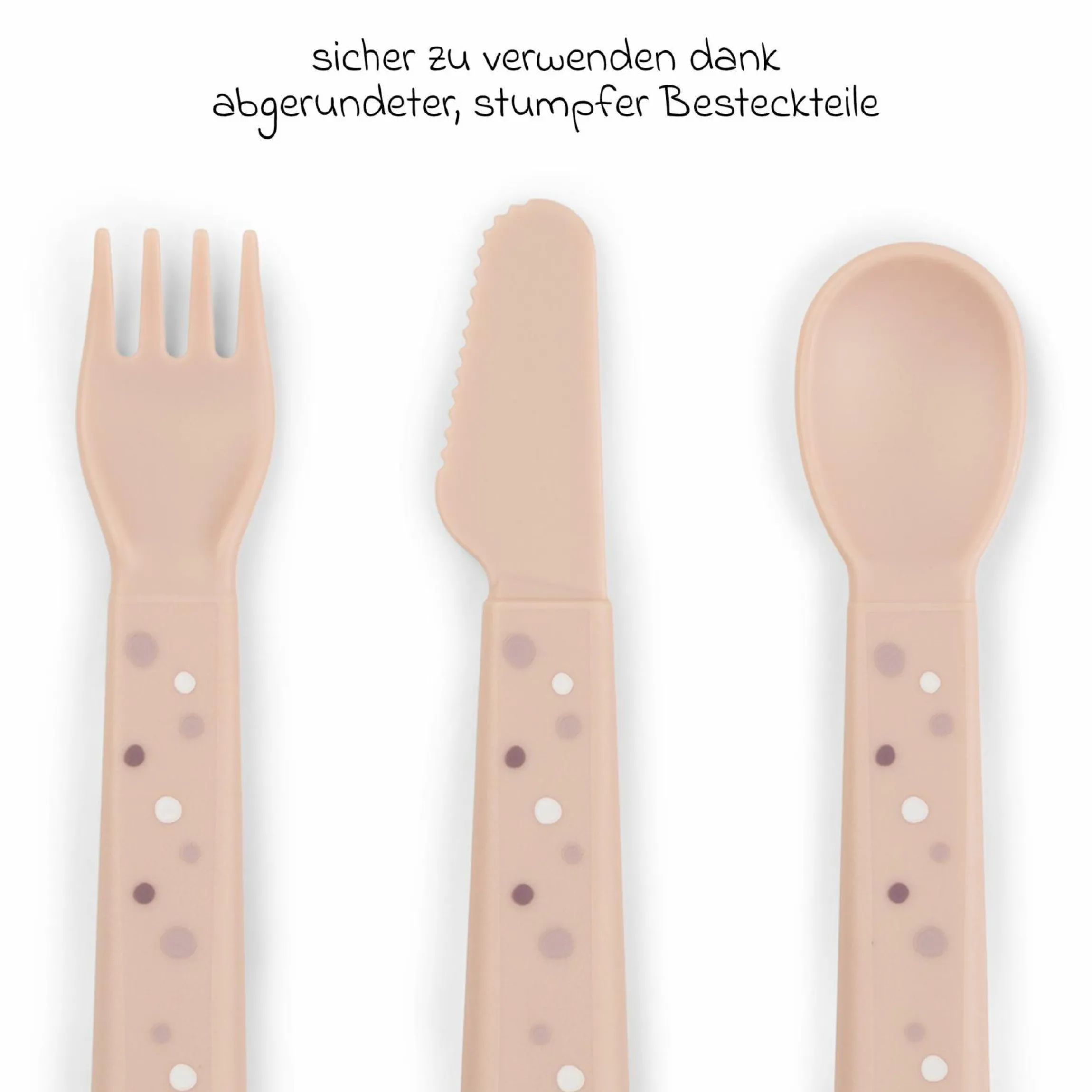 6-tlg. Esslern-Set Foodie - Happy Clouds - Powder