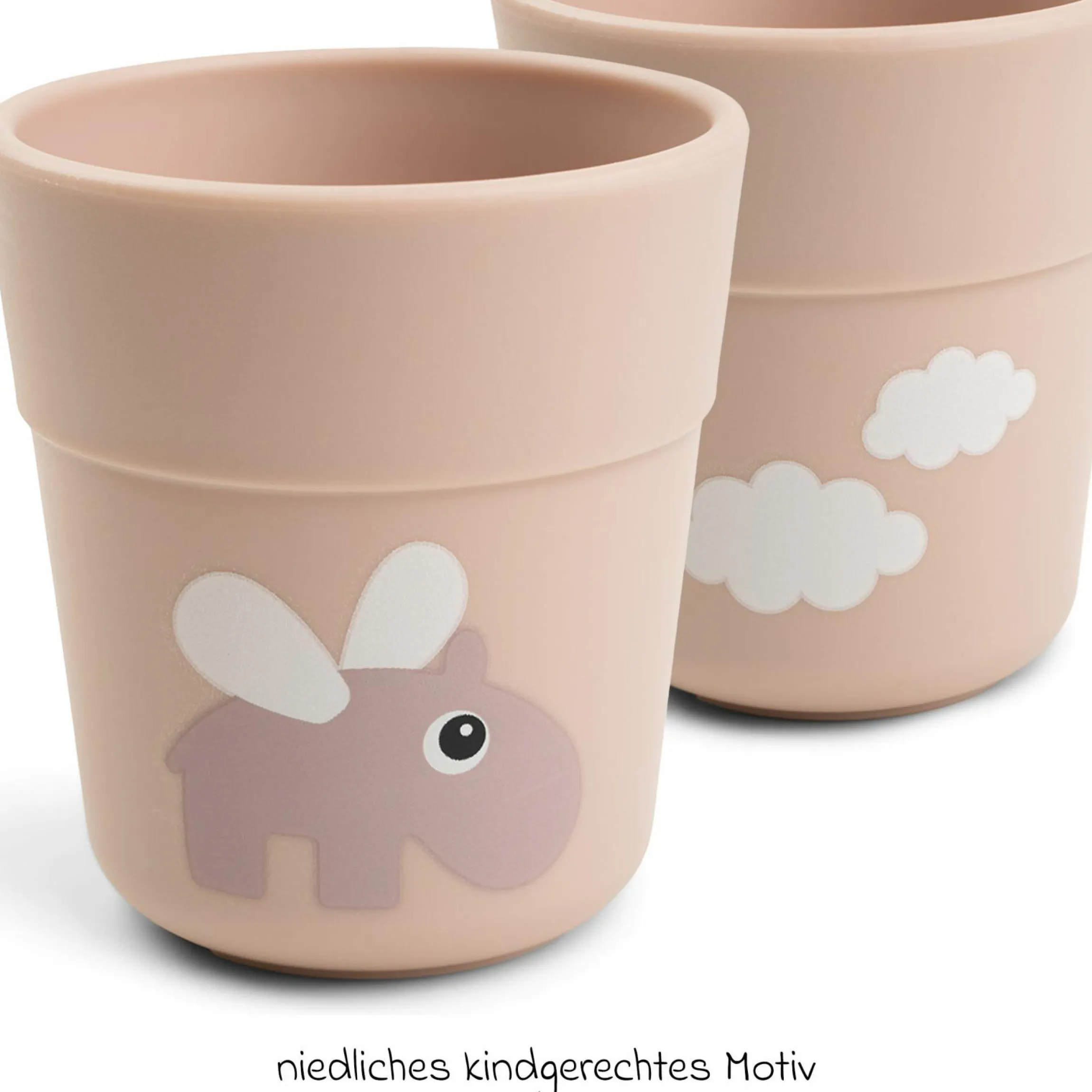 5-tlg. Esslern-Set Foodie - Happy Clouds - Powder