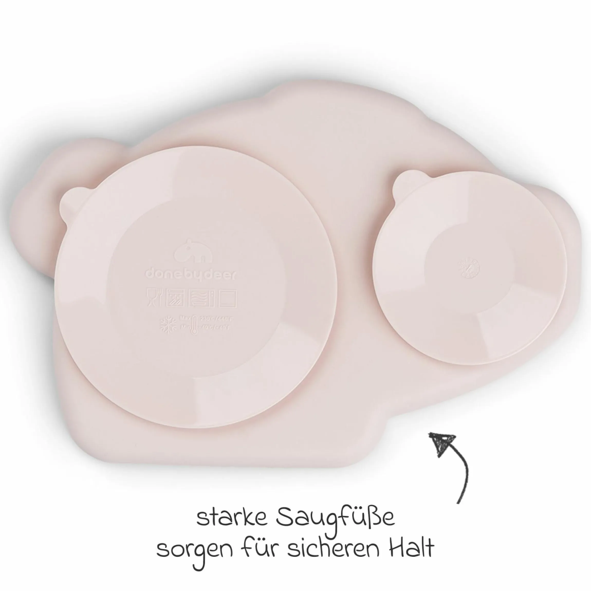 2-tlg. Esslern-Set Foodie - Tiny Farm - Powder