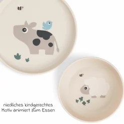 7-tlg. Esslern-Set Foodie - Tiny Farm - Sand