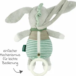 3-tlg. Geschenk-Set zur Geburt Eselchen Exklusiv - Spieluhr + Schmusetuch + Greifling