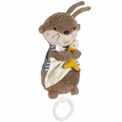 3-tlg. Geschenk-Set zur Geburt Schmusetuch, Spieluhr & Greifling - Otter