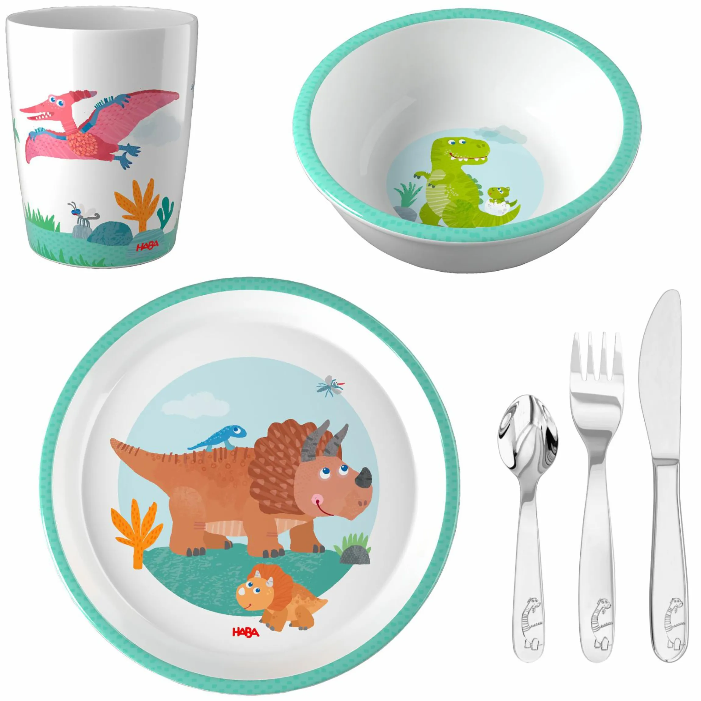 6-tlg. Geschirr-Set - Dino