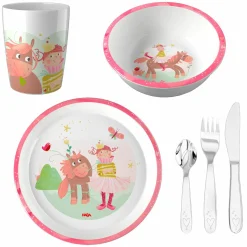 6-tlg. Geschirr-Set - Prinzessin & Pferd