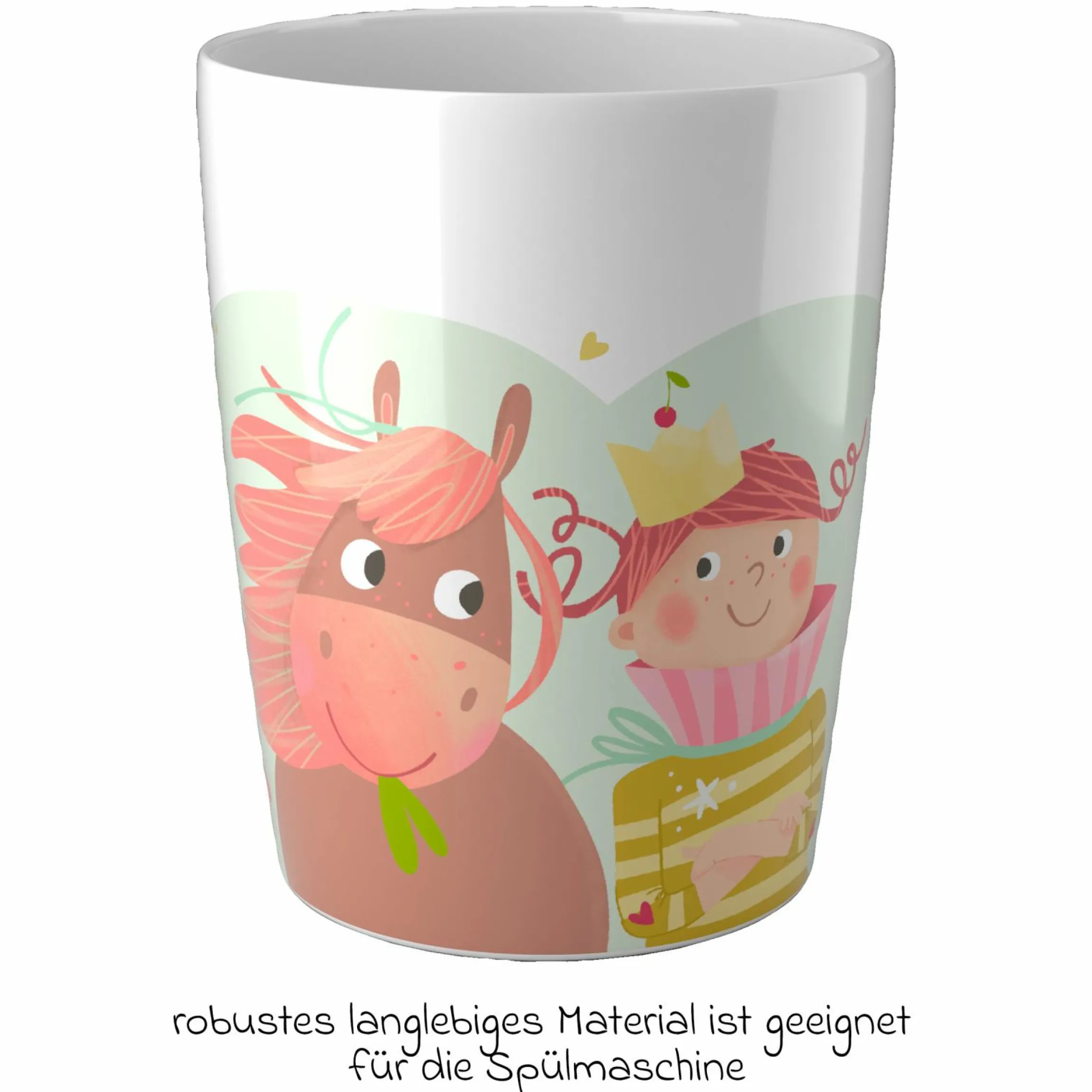 6-tlg. Geschirr-Set - Prinzessin & Pferd