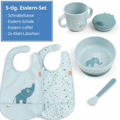 5-tlg. Geschirr-Set Foodie - Elphee - Blau