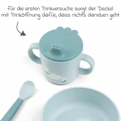 5-tlg. Geschirr-Set Foodie - Elphee - Blau