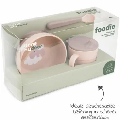 3-tlg. Geschirr-Set Foodie - Happy Clouds - Powder