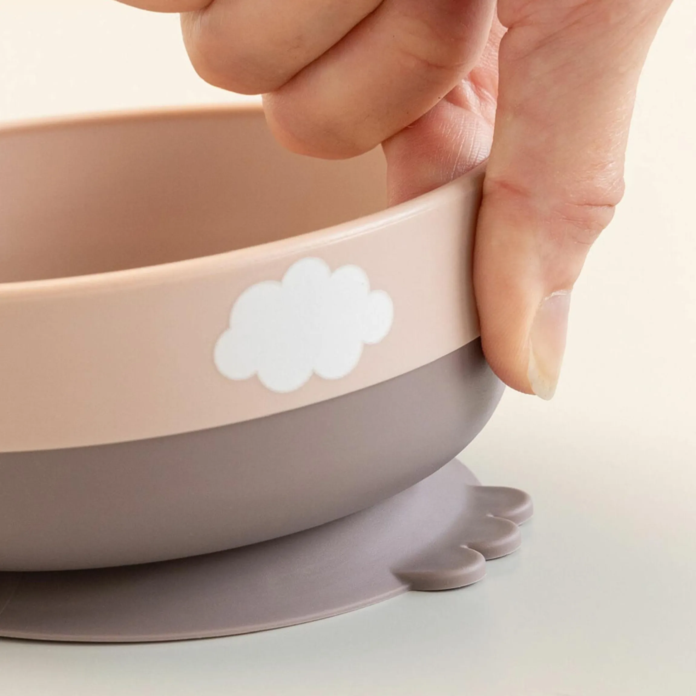 3-tlg. Geschirr-Set Foodie - Happy Clouds - Powder