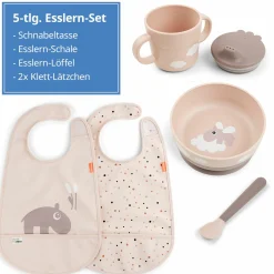 5-tlg. Geschirr-Set Foodie - Happy Clouds - Powder