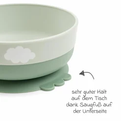 5-tlg. Geschirr-Set Foodie - Happy Clouds - Grün