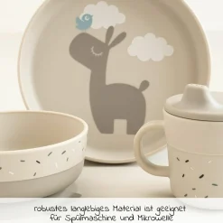 3-tlg. Geschirr-Set Foodie - Lalee - Sand