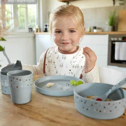 4-tlg. Geschirr-Set rutschfest - Happy Fruits - Lemon