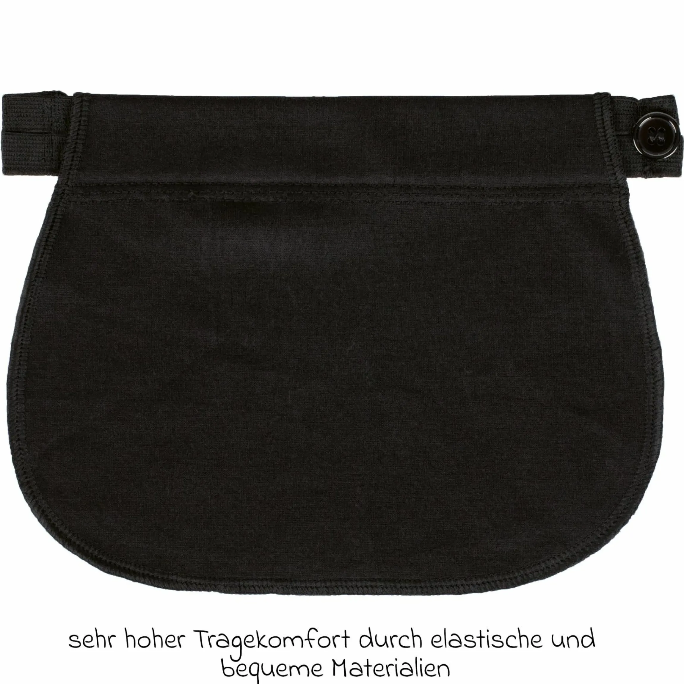 4-tlg. Hosenerweiterungs-Set Mama für ein bequemes Tragen der vorhandenen Kleidung - Schwarz - Kollektion 2024
