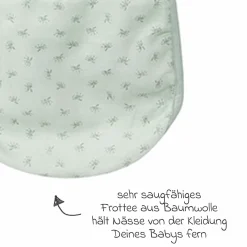 3-tlg. Lätzchen-Set mit Organic Bio-Baumwolle GOTS - Lil Planet - Frosty Green