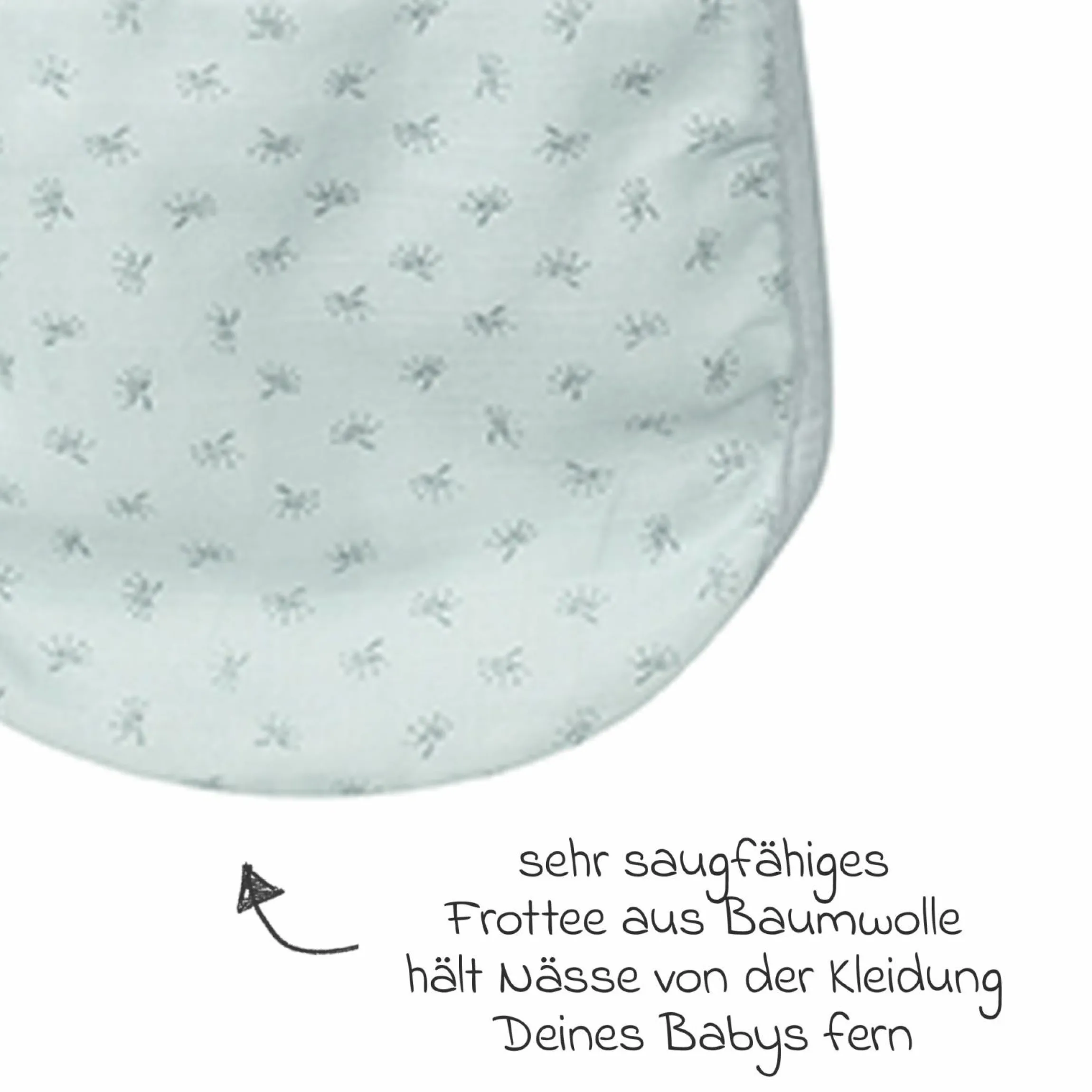3-tlg. Lätzchen-Set mit Organic Bio-Baumwolle GOTS - Lil Planet - Türkis