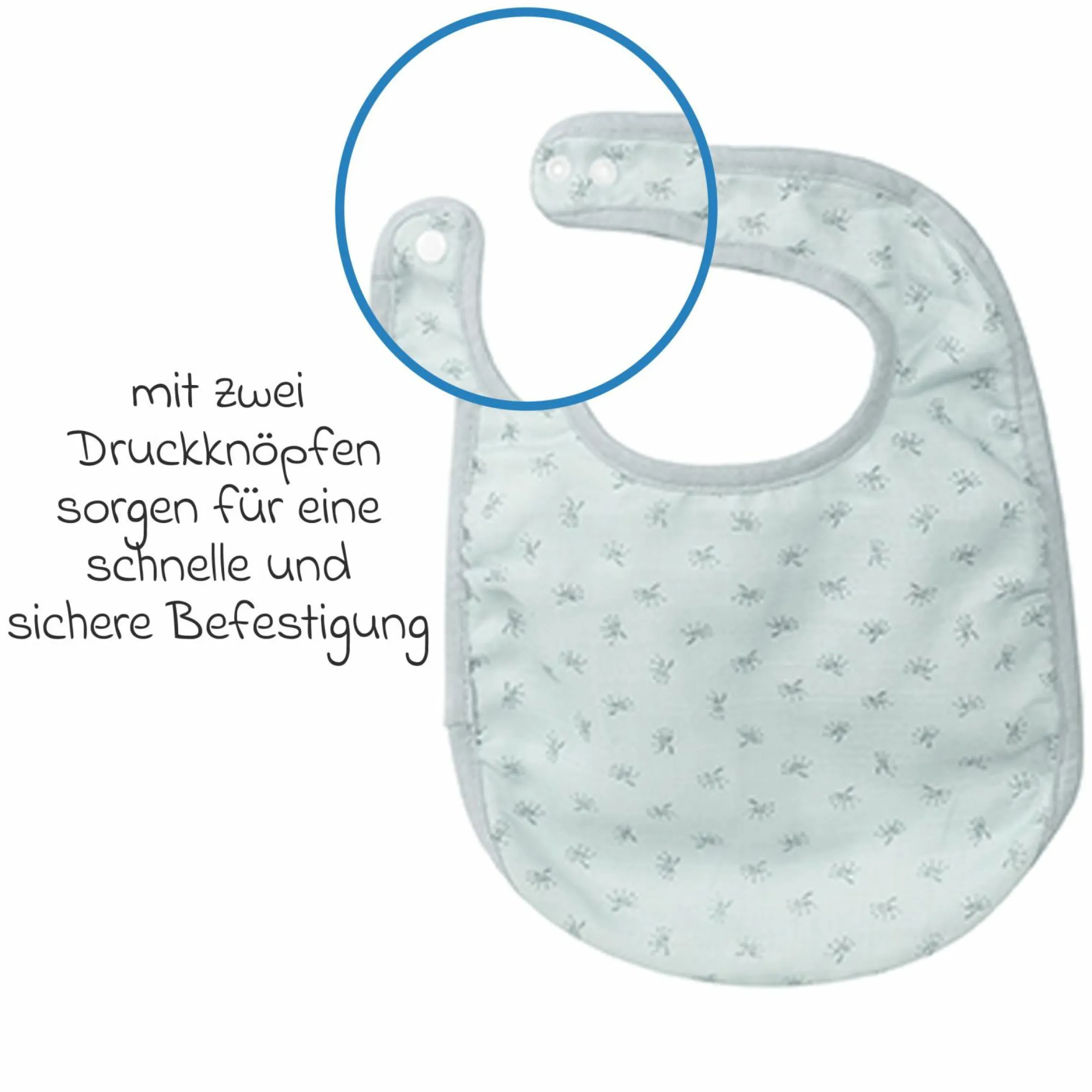 3-tlg. Lätzchen-Set mit Organic Bio-Baumwolle GOTS - Lil Planet - Türkis