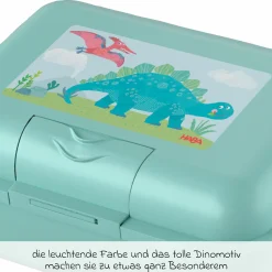 2-tlg, Lunch Set Brotdose & Trinkflasche - Dino