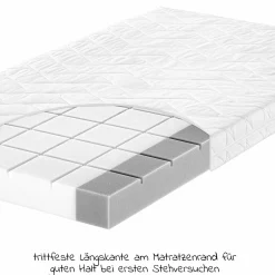 4-tlg. Matratzen-Set für Kinderbett 70x140cm - Babymatratze Air Allround + Betteinlage+ 2 Spannbettlaken