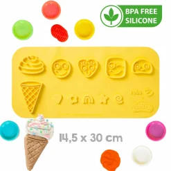 10-tlg. Nachhaltiges Spielset Roba + Play-Doh mit Bastelmatte 14,5 x 30 cm, 6 Dosen Knetmasse, Teigrolle, Pizzaschneider & Modelierwerkzeug