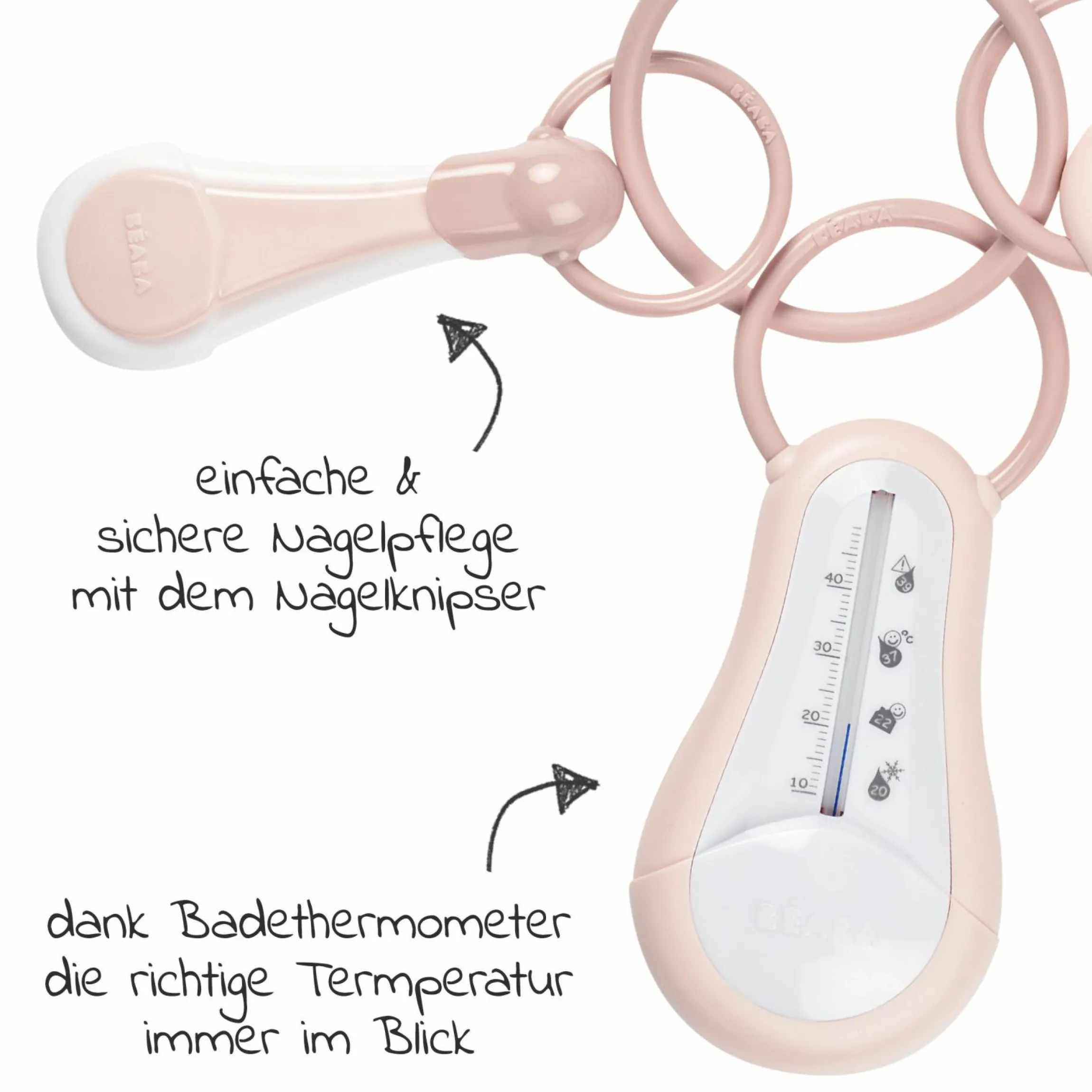 4-tlg. Pflegeset - Old Pink