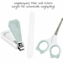 10-tlg. Pflegeset mit Kulturbeutel - Green Blue