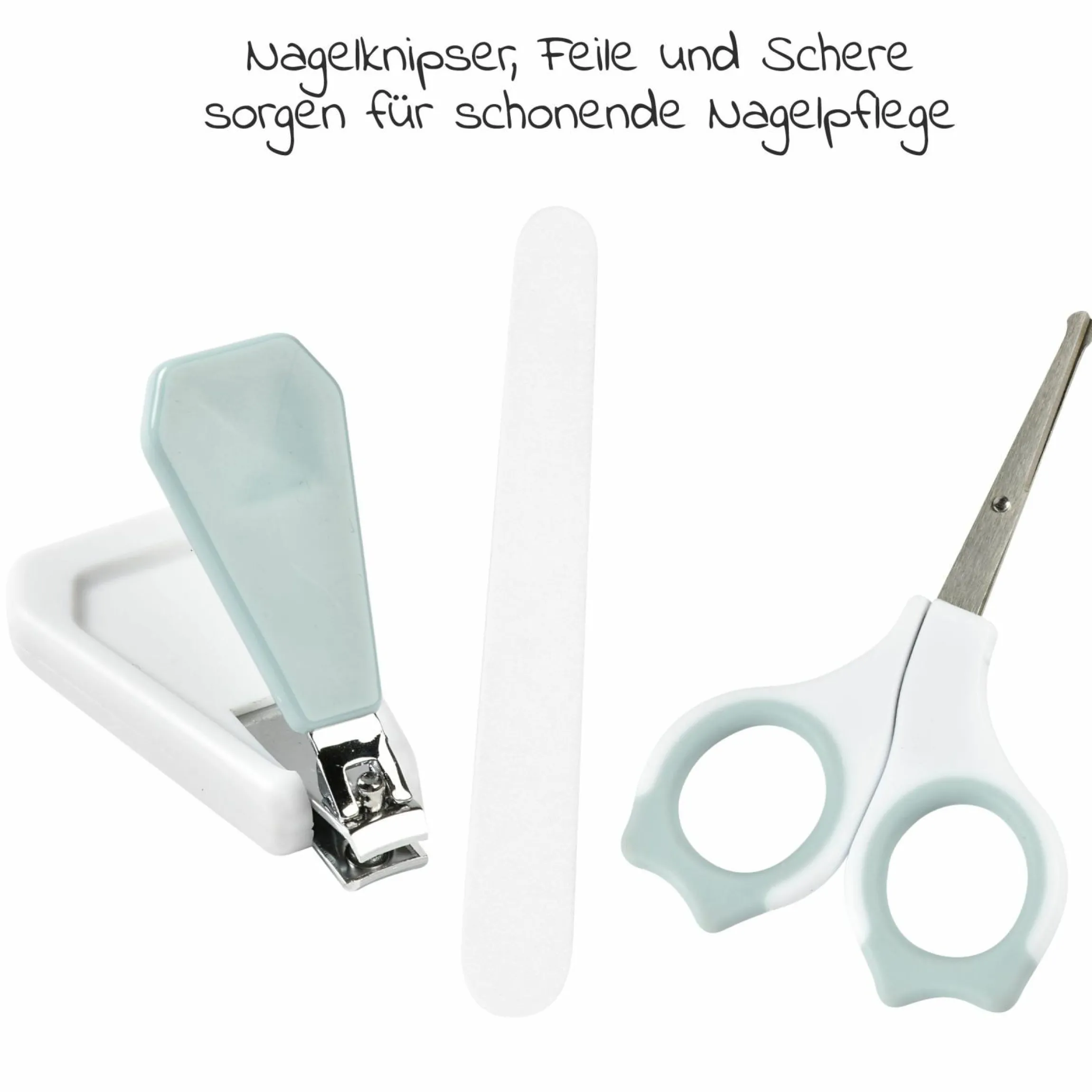 10-tlg. Pflegeset mit Kulturbeutel - Green Blue