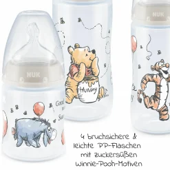 5-tlg. PP-Flaschen-Set First Choice Plus - Temperature Control - Disney Winnie Pooh
