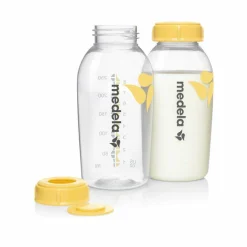 2-tlg. PP-Flaschen-Set für Muttermilch je 250 ml