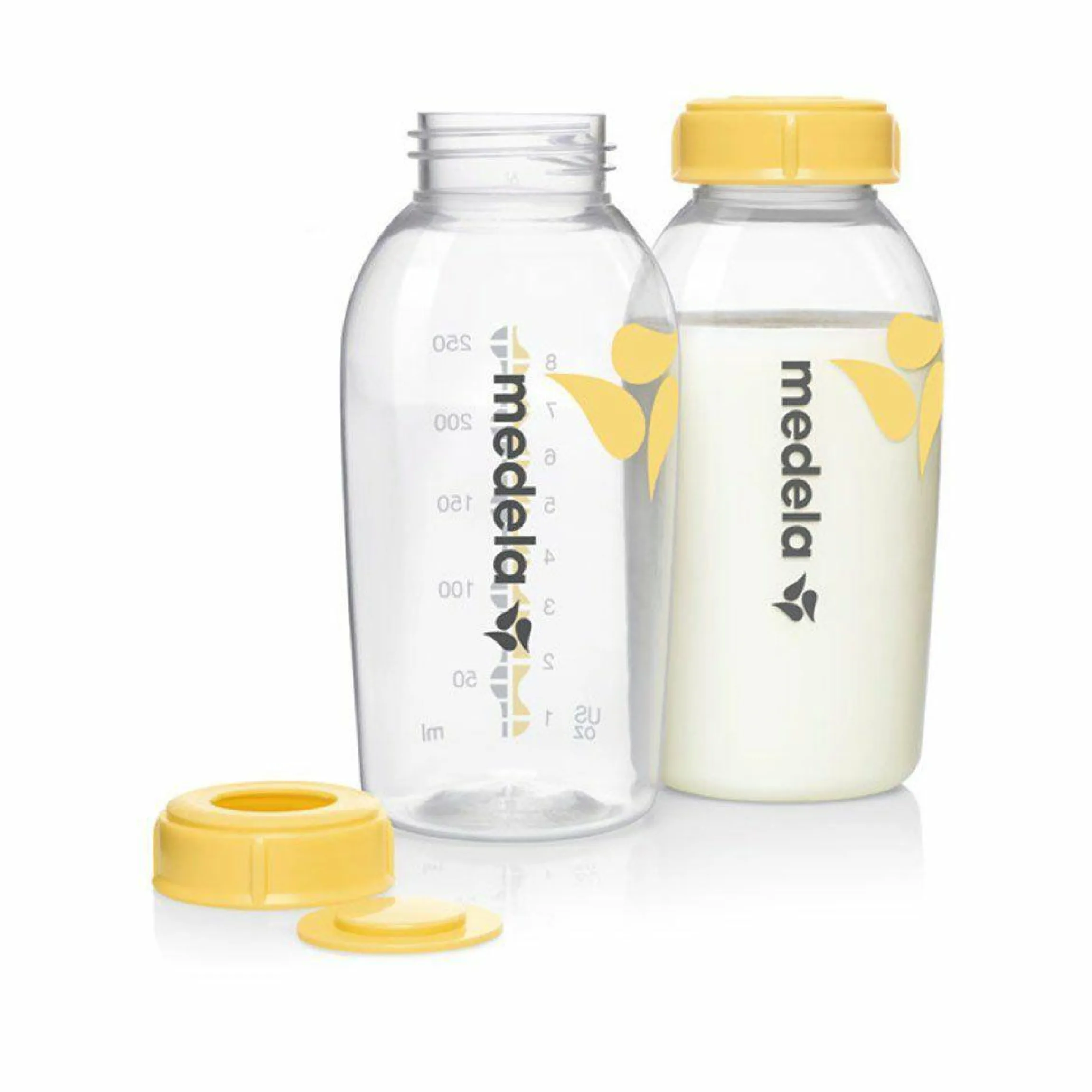 2-tlg. PP-Flaschen-Set für Muttermilch je 250 ml