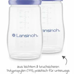 9-tlg. PP-Flaschen-Set mit NaturalWave® Trinksauger Gr. S & M + 3 Spucktücher