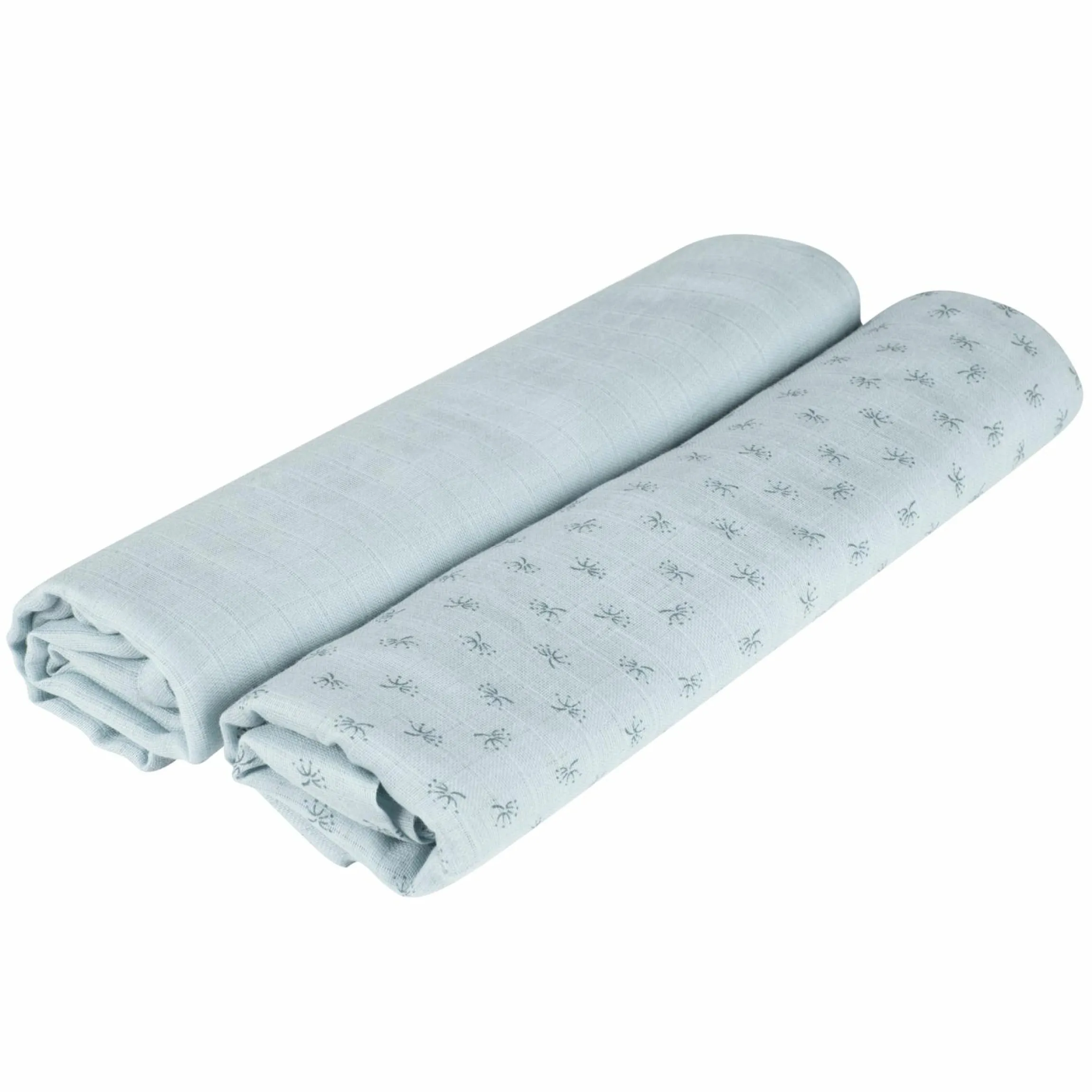 2-tlg. Puck- und Stilltuch-Set aus 100% Organic Bio-Baumwolle GOTS - Lil Planet - Türkis