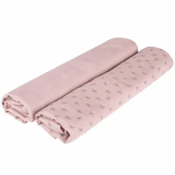 2-tlg. Puck- und Stilltuch-Set aus 100% Organic Bio-Baumwolle GOTS - Lil Planet - Rosa