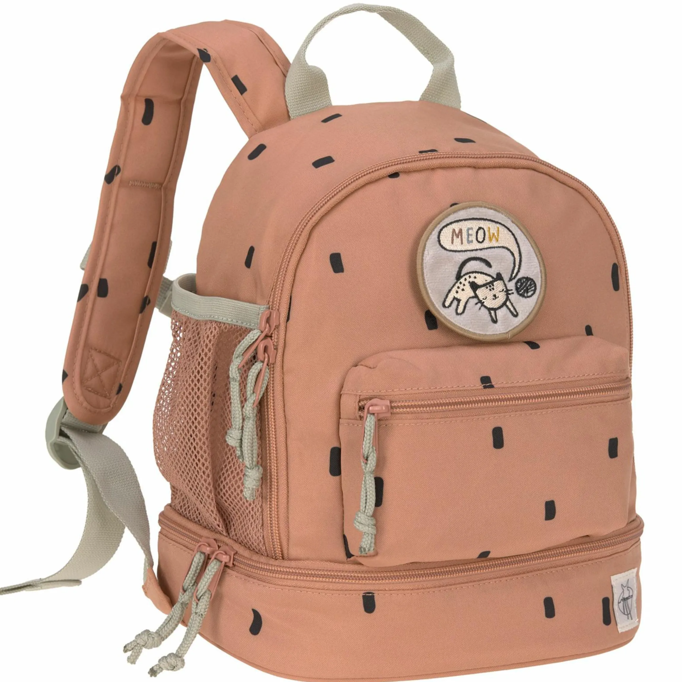 5-tlg. Reise-Set - inkl. Trolley + Washbag + Rucksack + Lunchbox + Trinkflasche - Happy Prints - Caramel