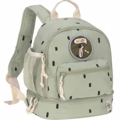 5-tlg. Reise-Set - inkl. Trolley + Washbag + Rucksack + Lunchbox + Trinkflasche - Happy Prints - Light Olive