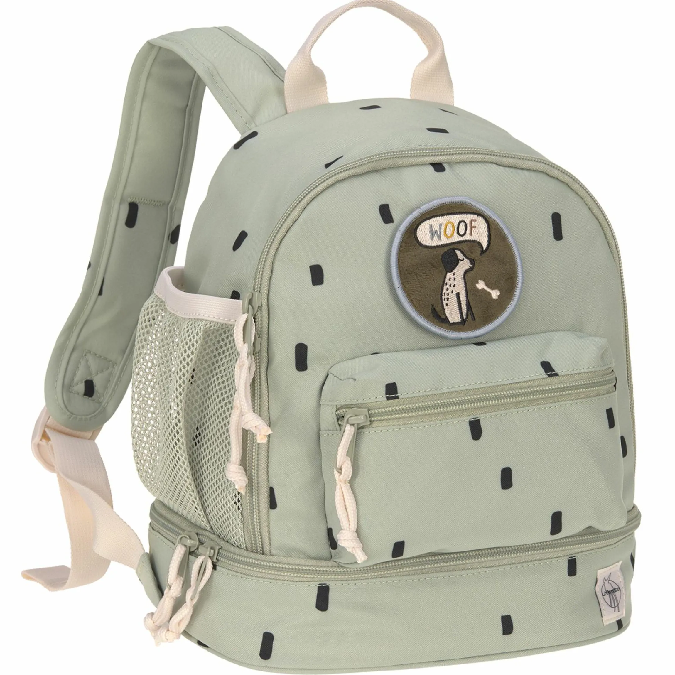 5-tlg. Reise-Set - inkl. Trolley + Washbag + Rucksack + Lunchbox + Trinkflasche - Happy Prints - Light Olive
