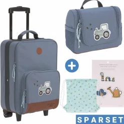 2-tlg. Reise-Set - inkl. Trolley + Washbag - Adventure Tractor