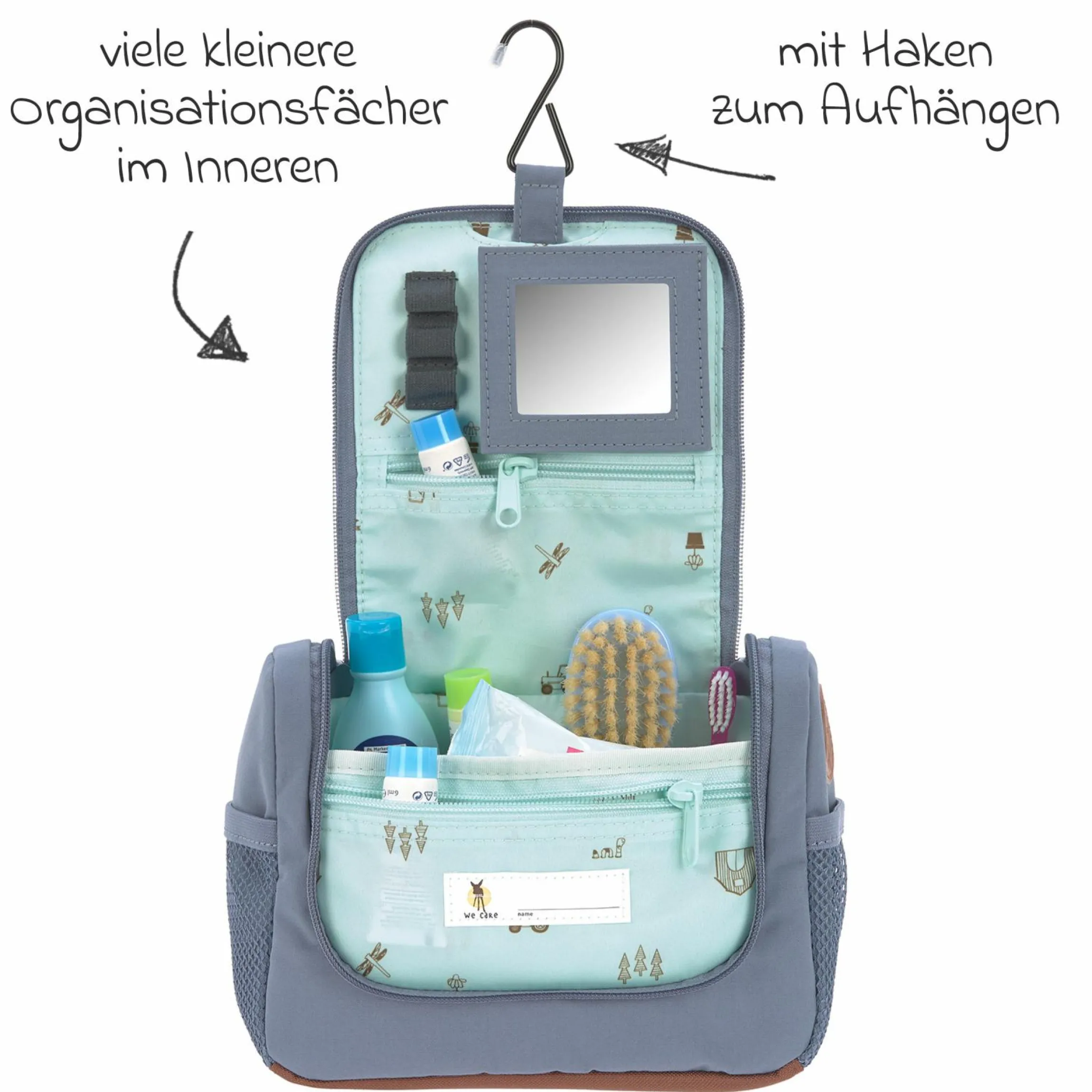 2-tlg. Reise-Set - inkl. Trolley + Washbag - Adventure Tractor
