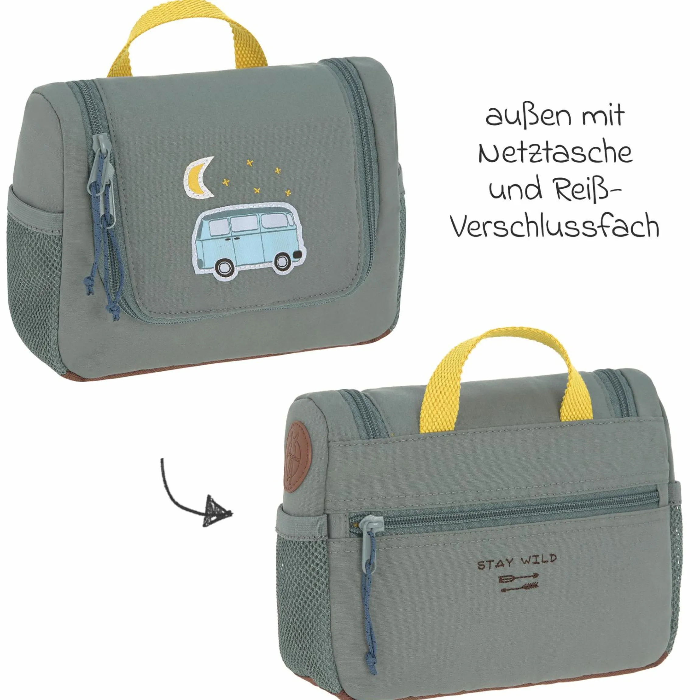 2-tlg. Reise-Set - inkl. Trolley + Washbag - Adventure Bus