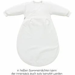 2-tlg. Schlafsack Baby-Mäxchen - Dots - Grey - Gr. 50/56