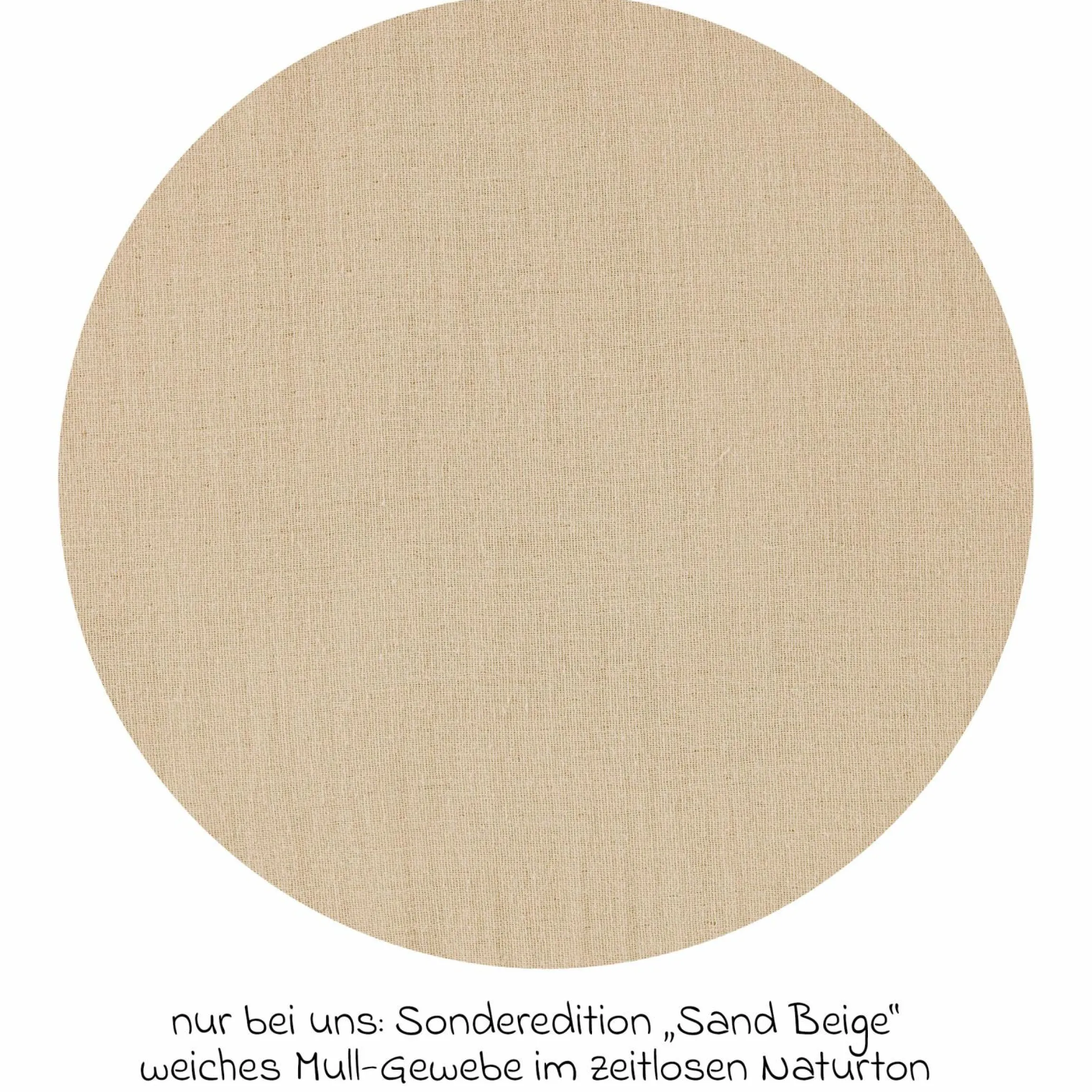 2-tlg. Schlafsack Baby-Mäxchen 4 Season Mull - Sand-Beige - Gr. 50/56