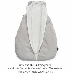 2-tlg. Schlafsack-Set - Dots - Light Taupe - Gr. 62/68