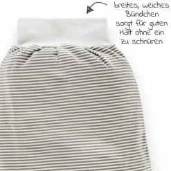 8-tlg. Schlummer-Set - Nestchen + 3 Bodys + Strampelsack + 3 Kratzfäustlinge - Grau Weiß